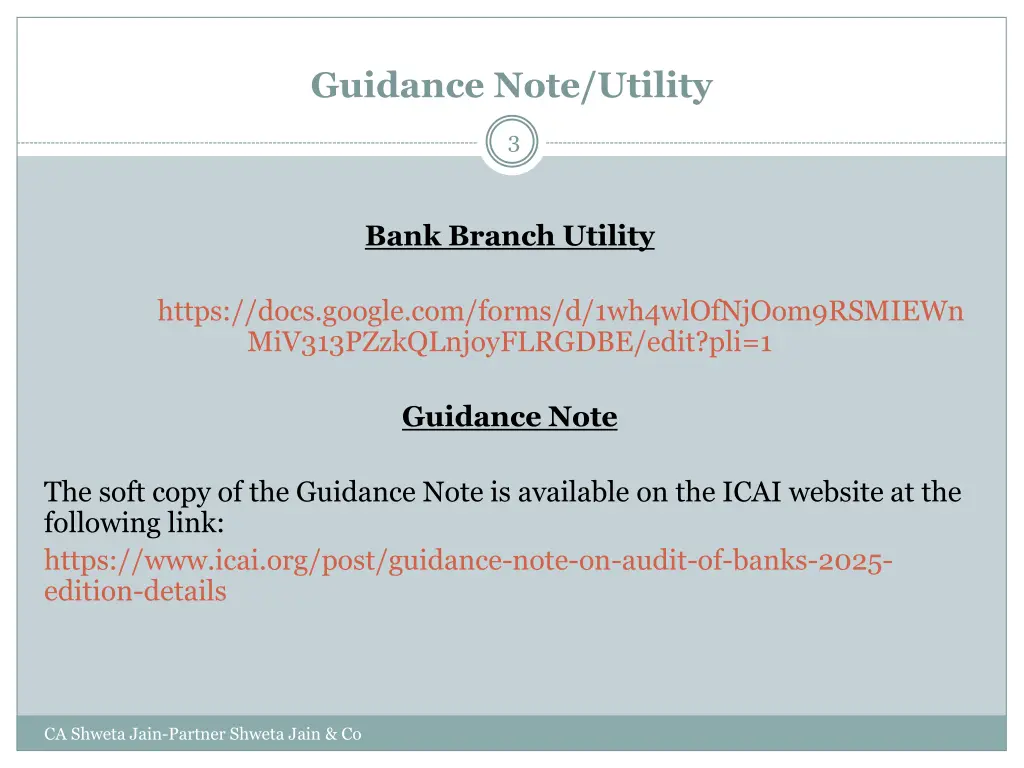 guidance note utility