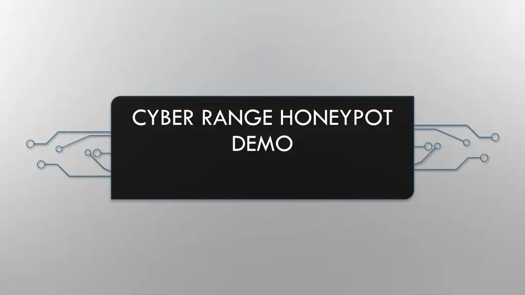 cyber range honeypot demo