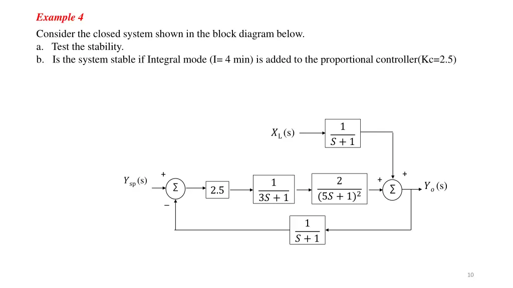 example 4 consider the closed system shown