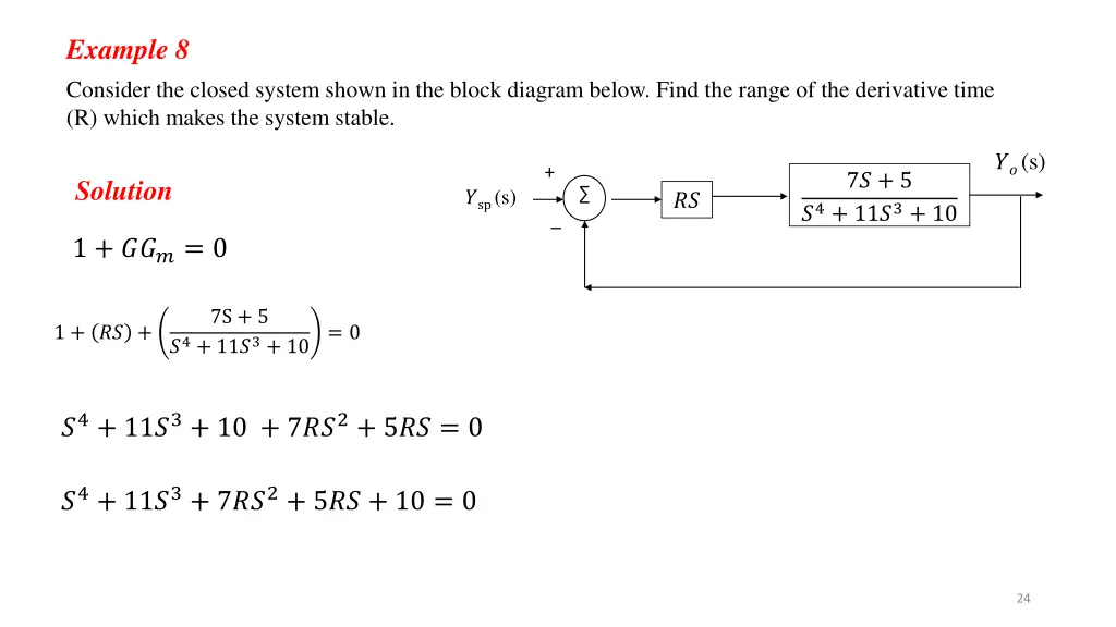 example 8 consider the closed system shown