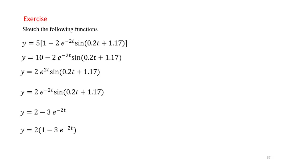 exercise sketch the following functions