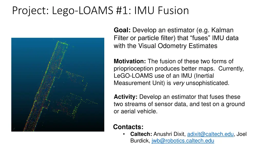 project lego loams 1 imu fusion