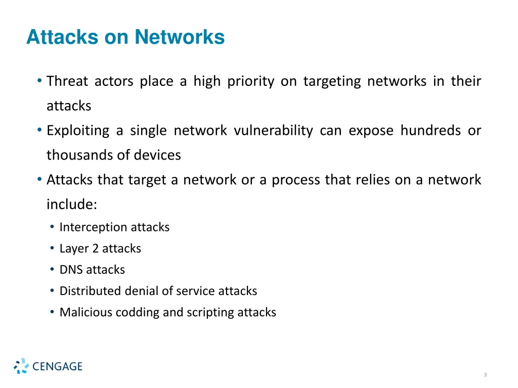 attacks on networks