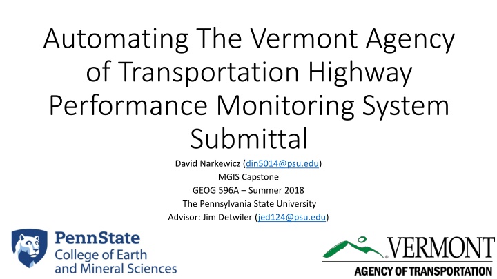 automating the vermont agency of transportation