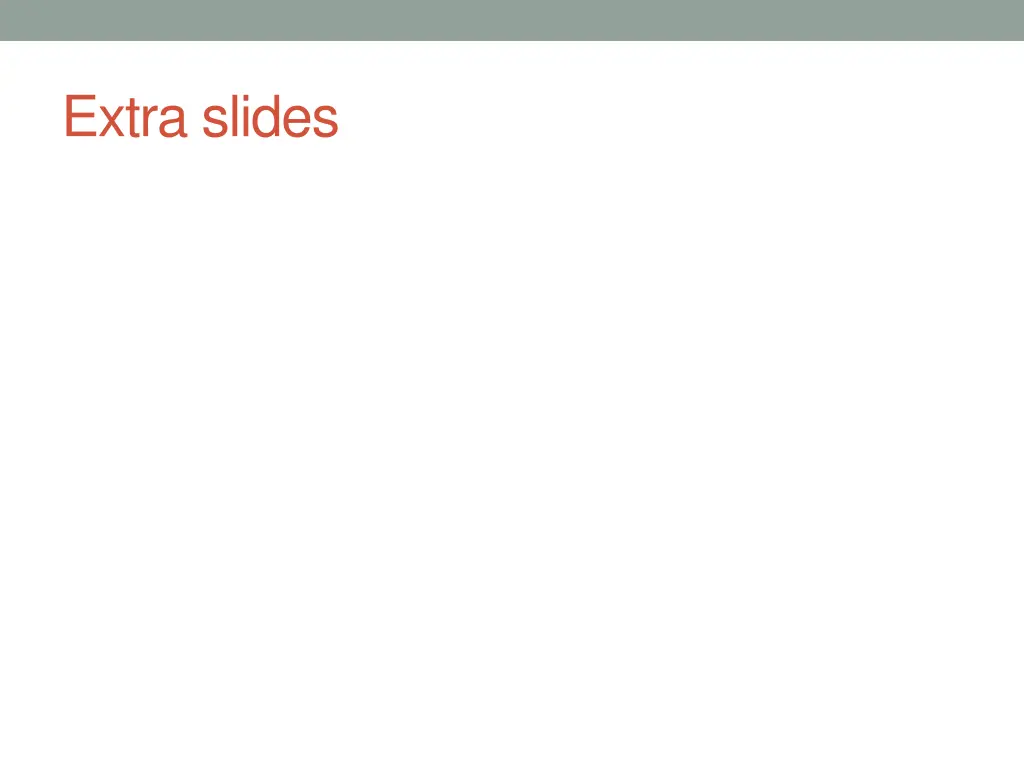 extra slides