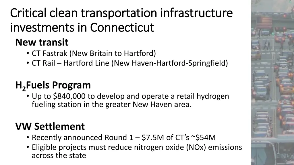 critical clean transportation infrastructure