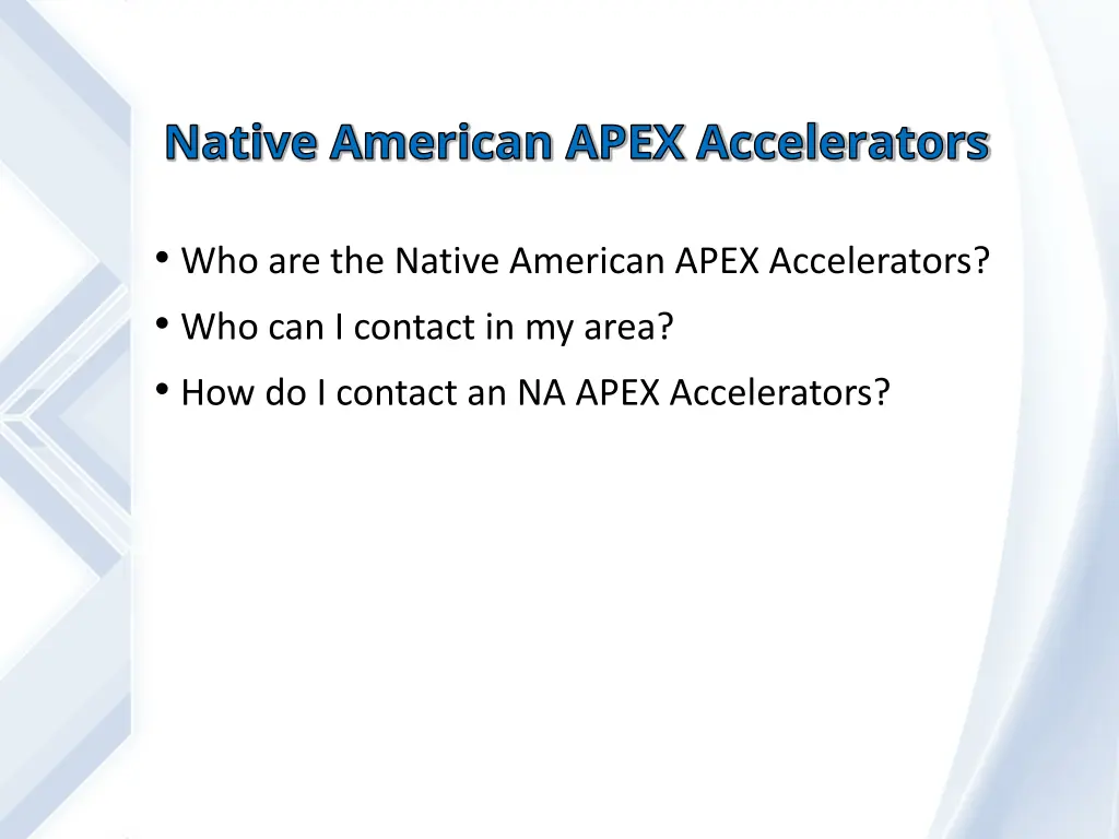 native american apex accelerators 1