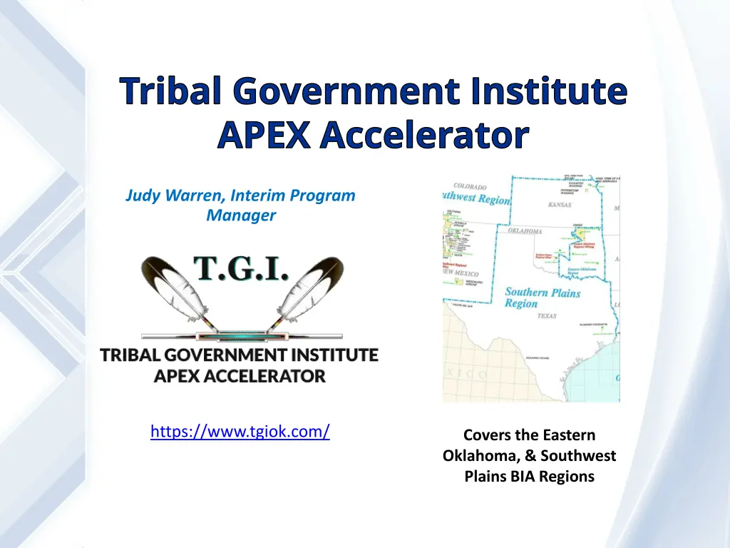 tribal government institute apex accelerator