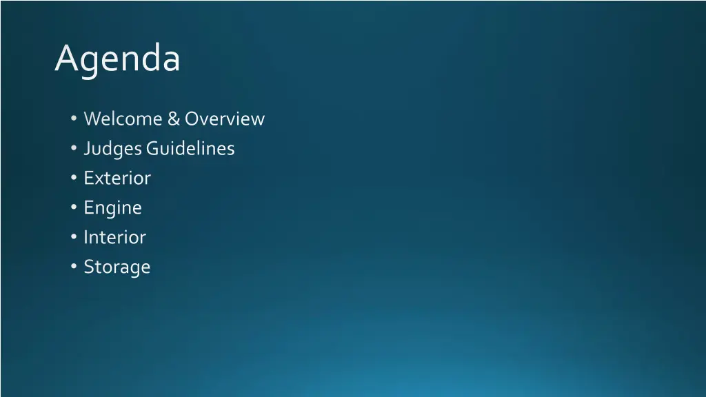 agenda