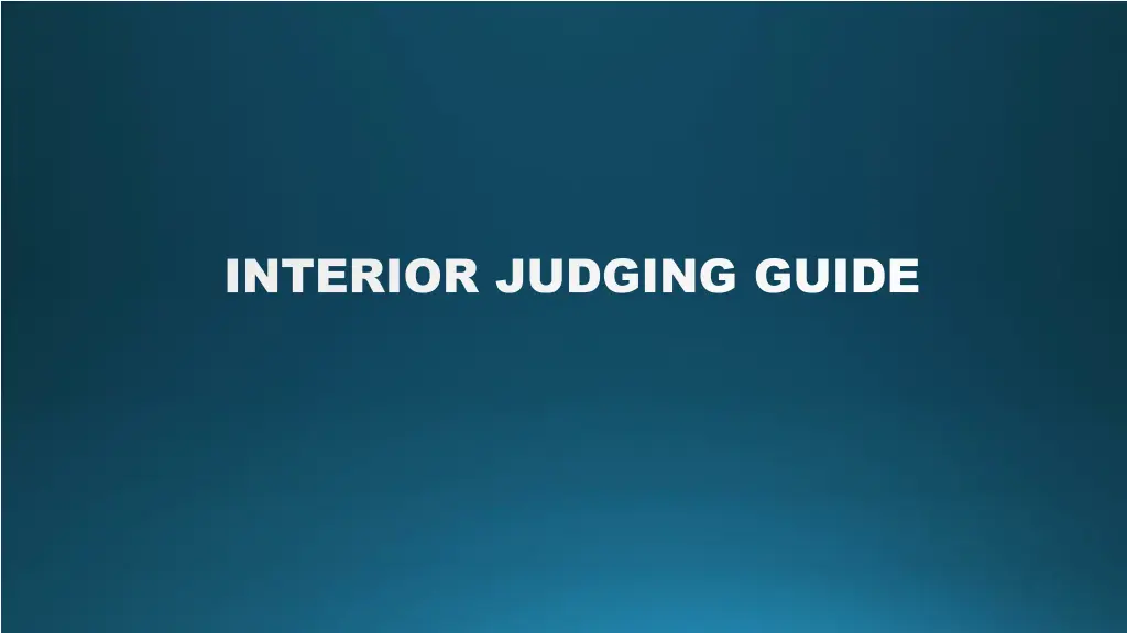 interior judging guide interior judging guide