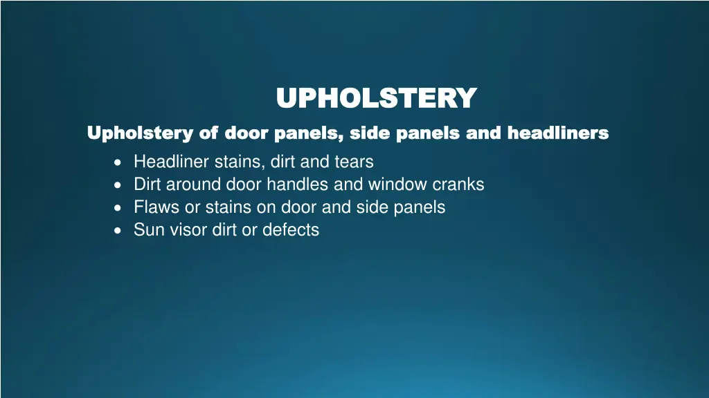 upholstery upholstery door panels panels side