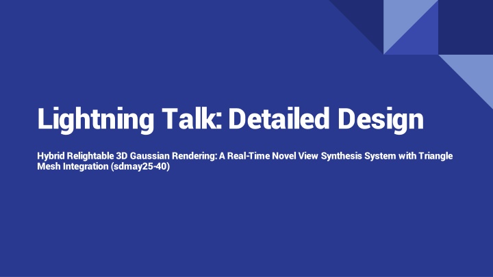 lightning talk detailed design