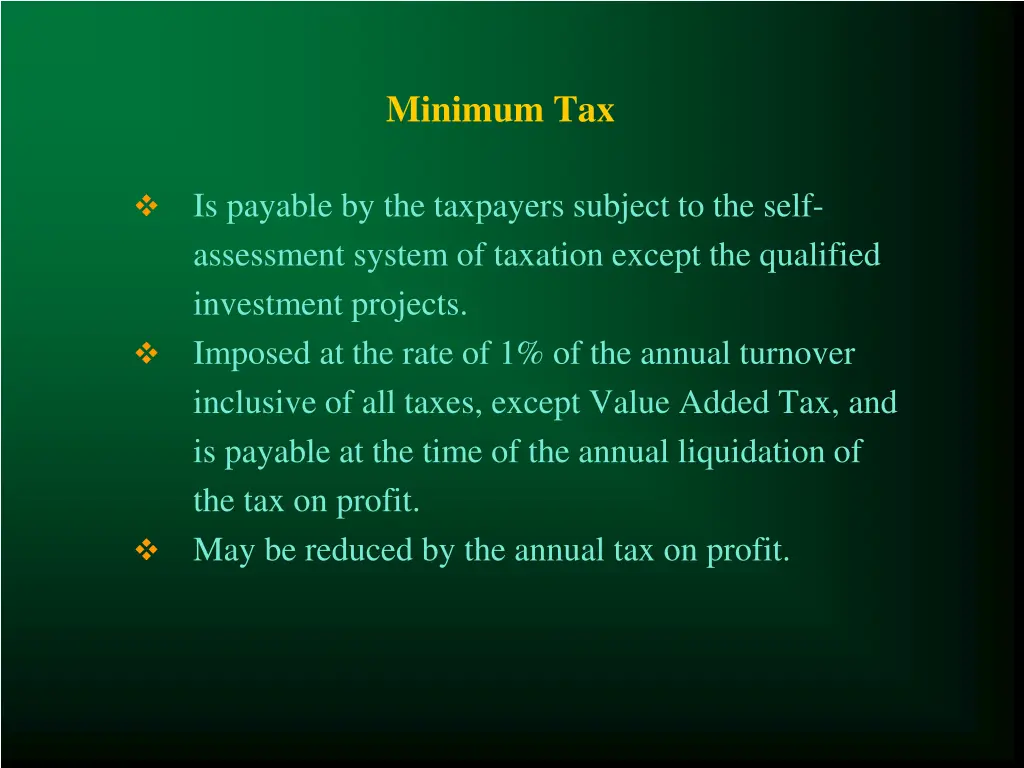 minimum tax