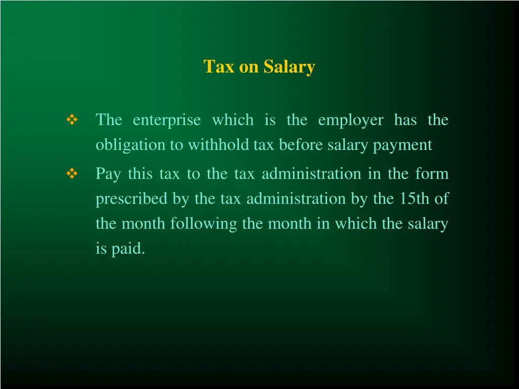tax on salary