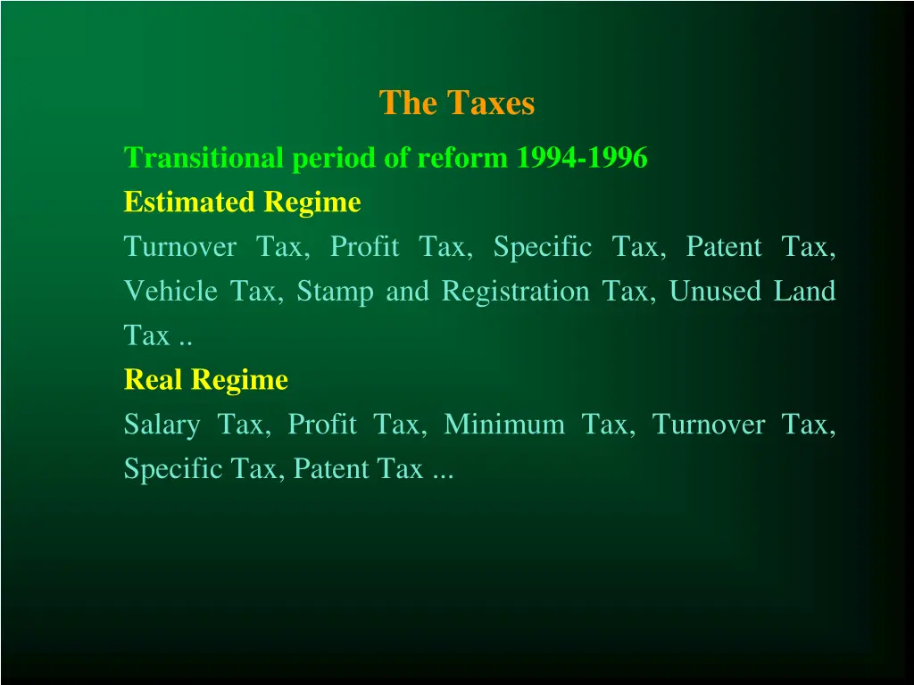 the taxes 1
