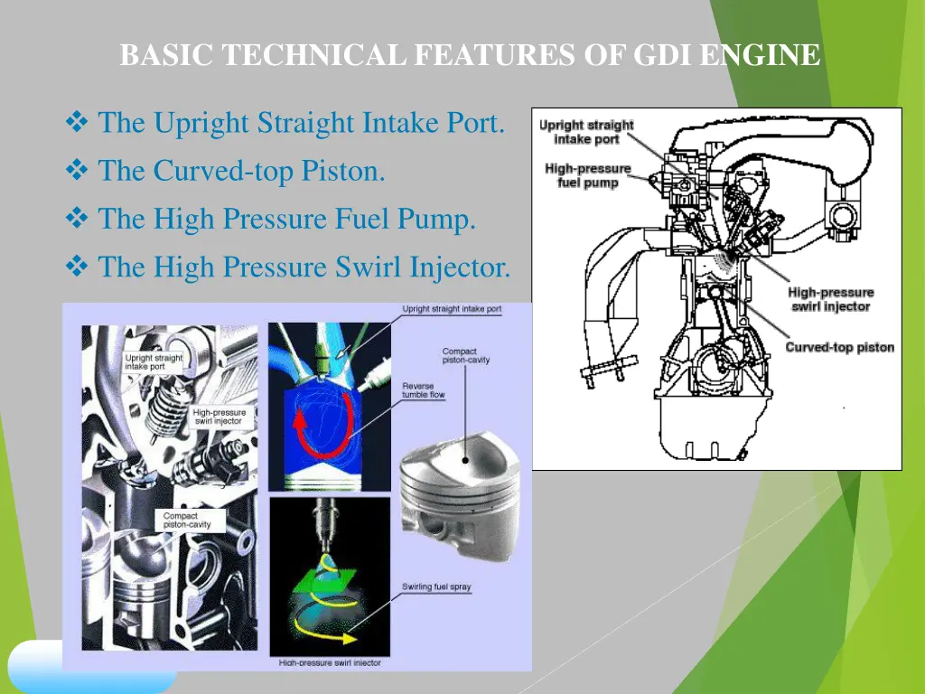 basic technical features of gdi engine