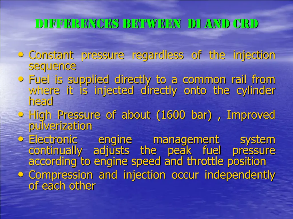 differences between di and crd