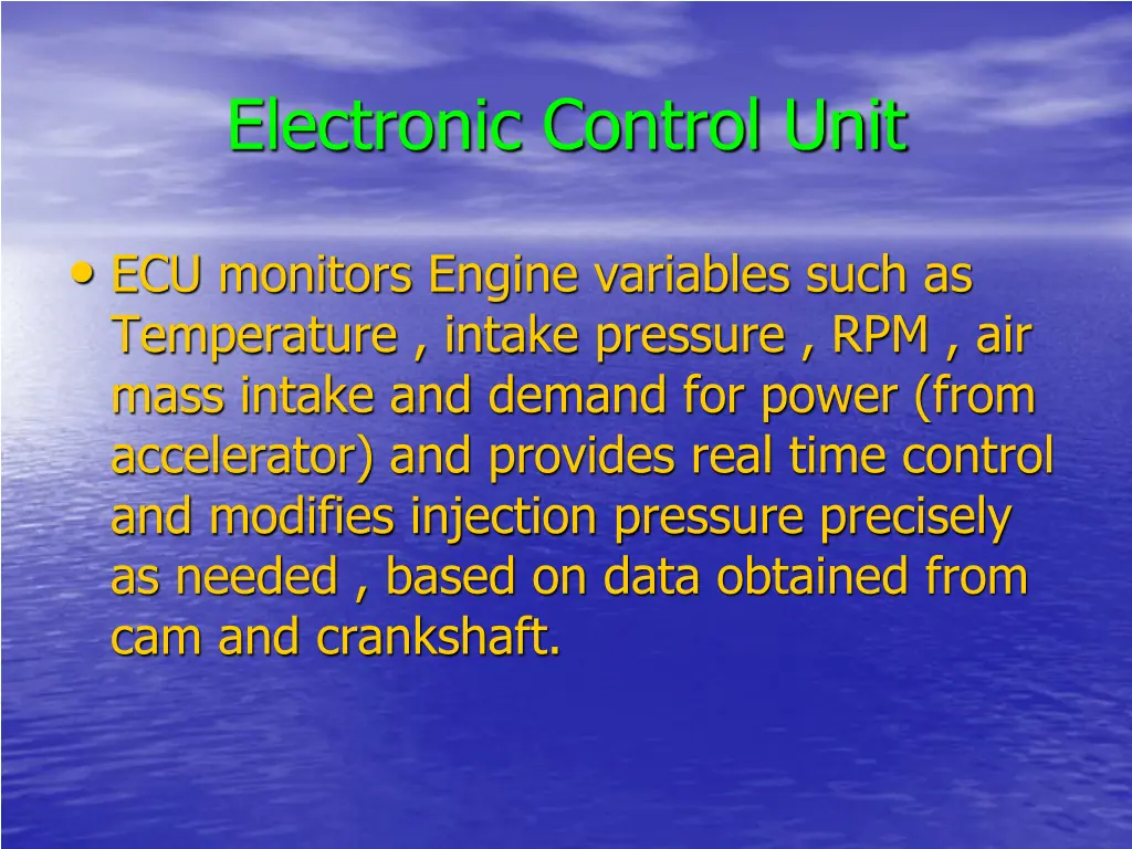 electronic control unit