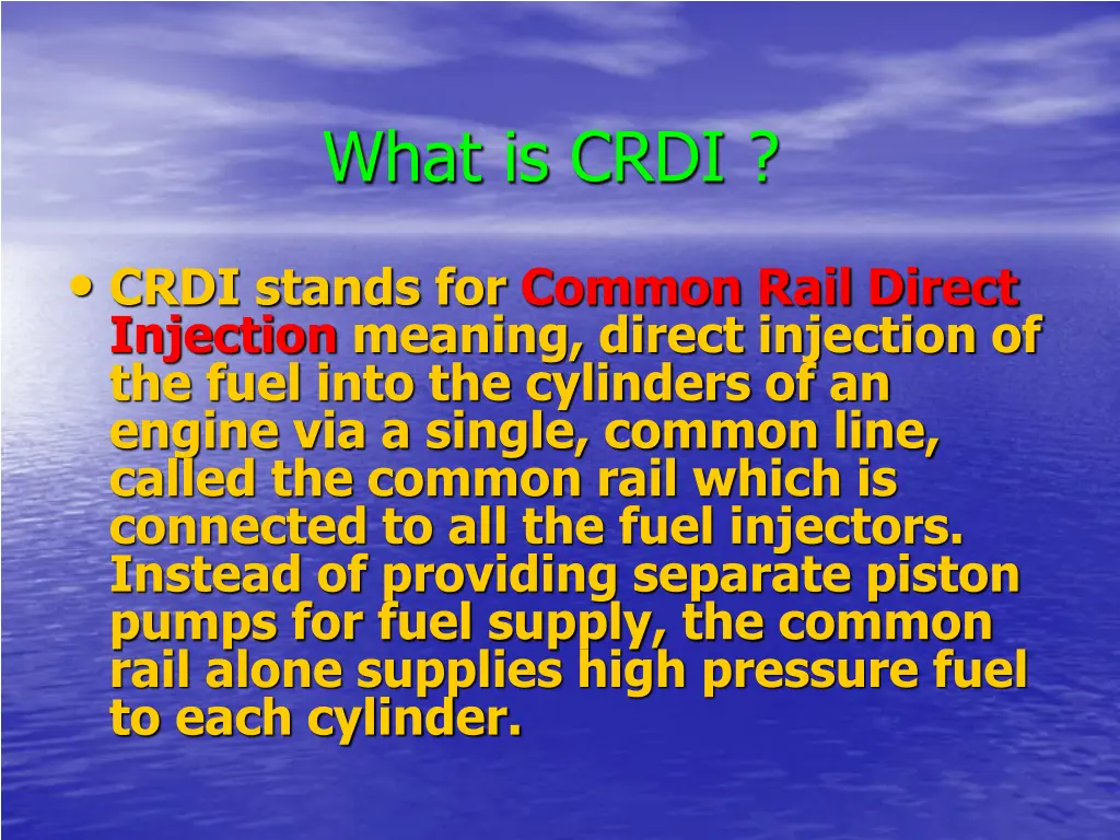 what is crdi