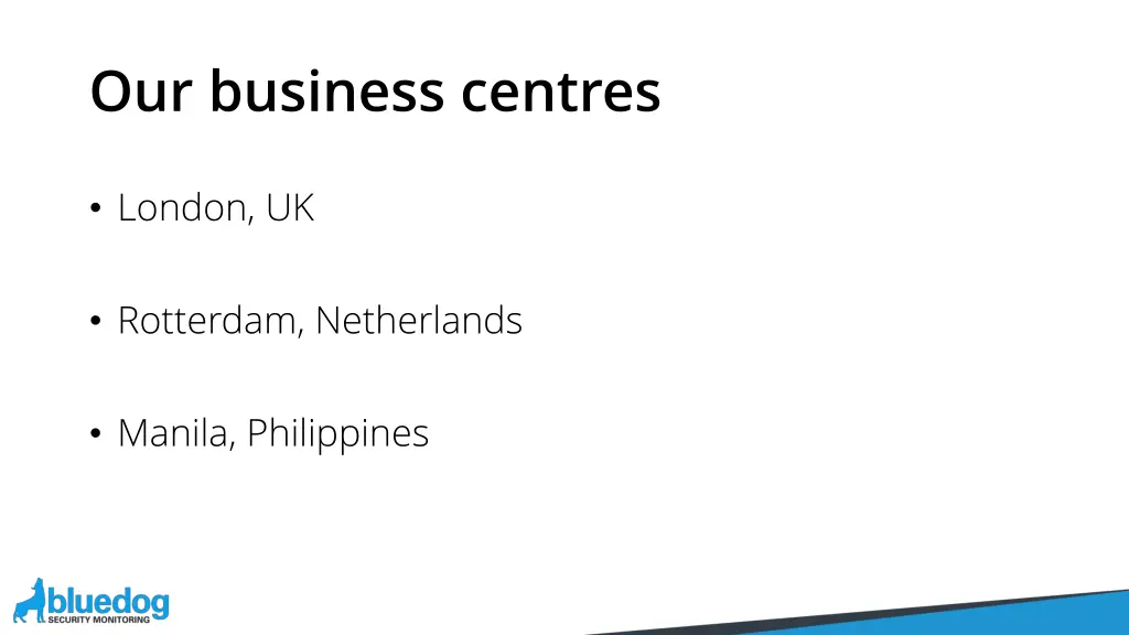 our business centres