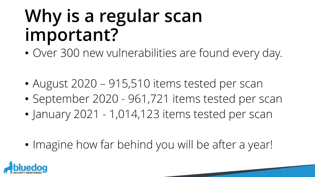 why is a regular scan important over