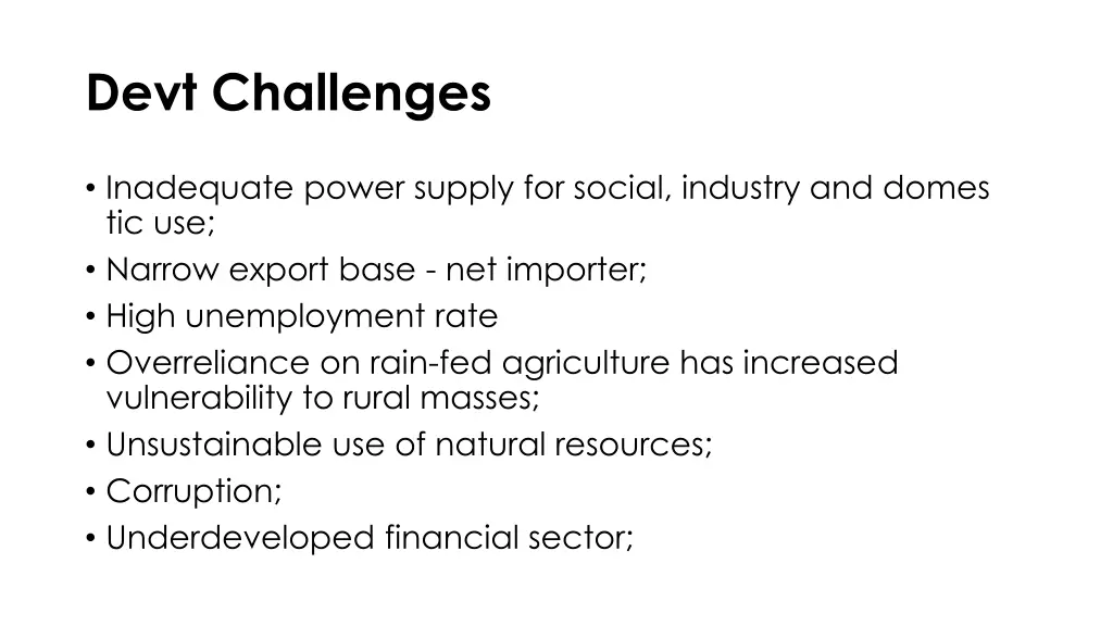 devt challenges