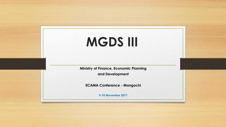 mgds iii