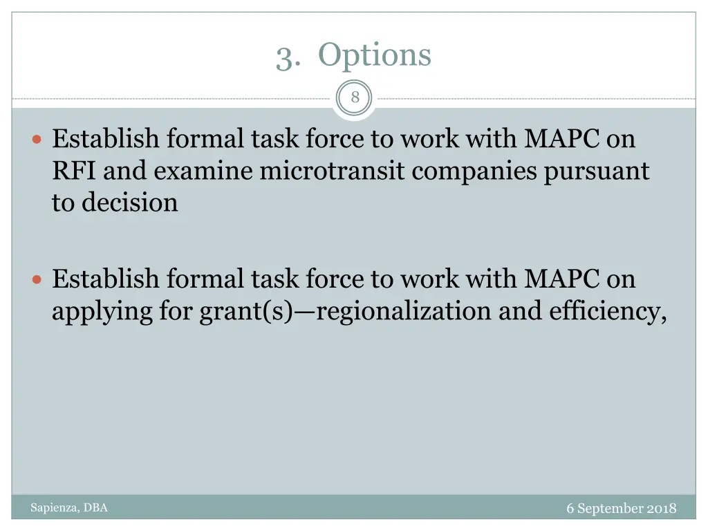 3 options