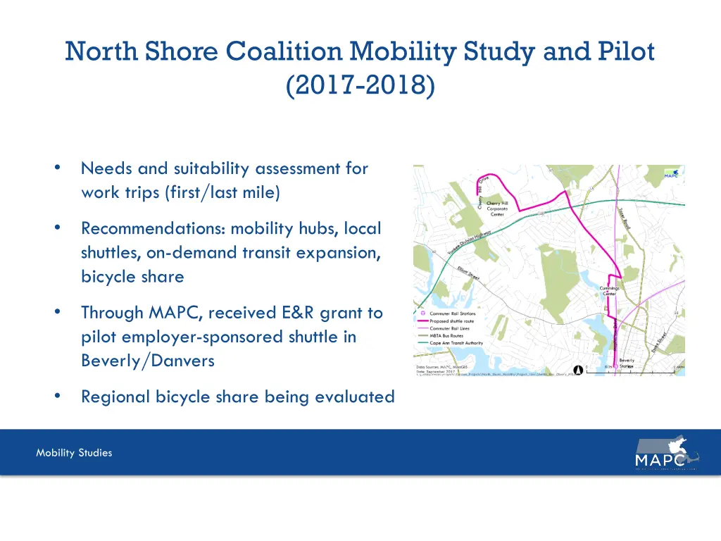 north shore coalition mobility study and pilot