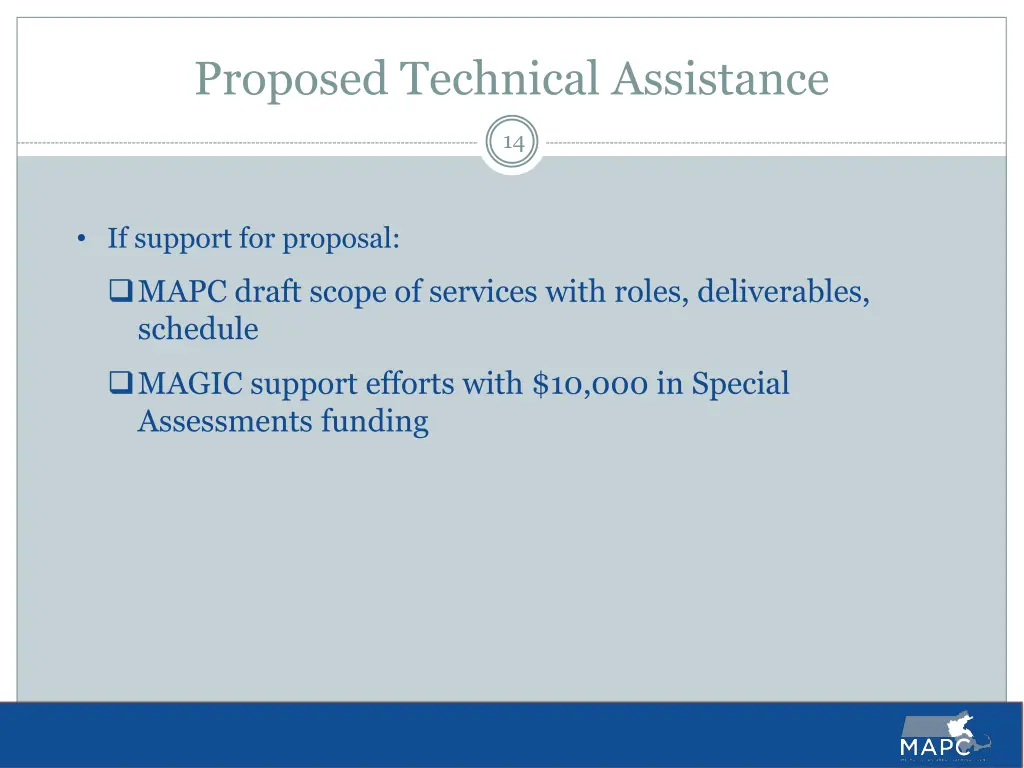 proposed technical assistance 2