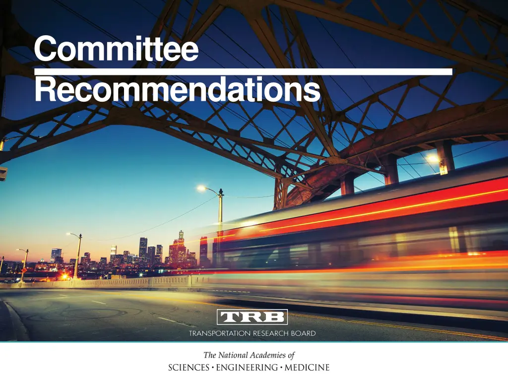 committee recommendations