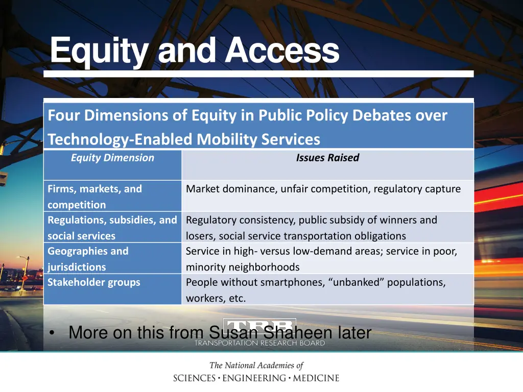 equity and access
