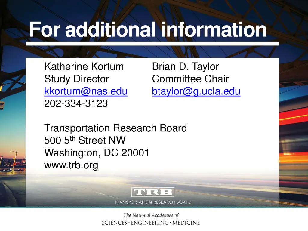 for additional information