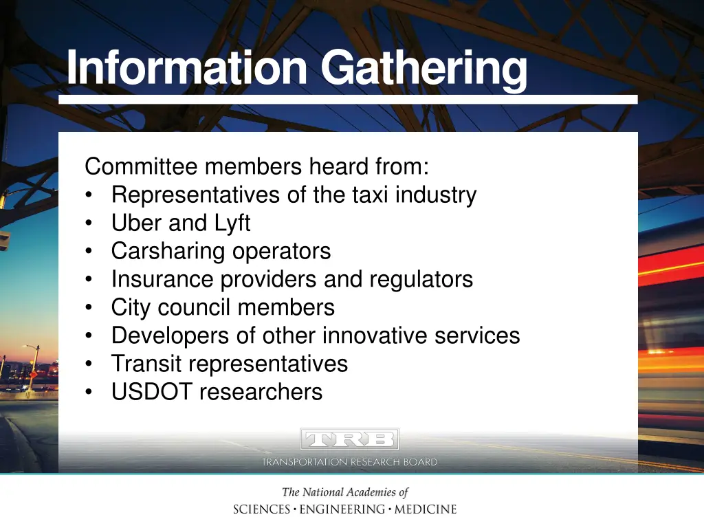 information gathering