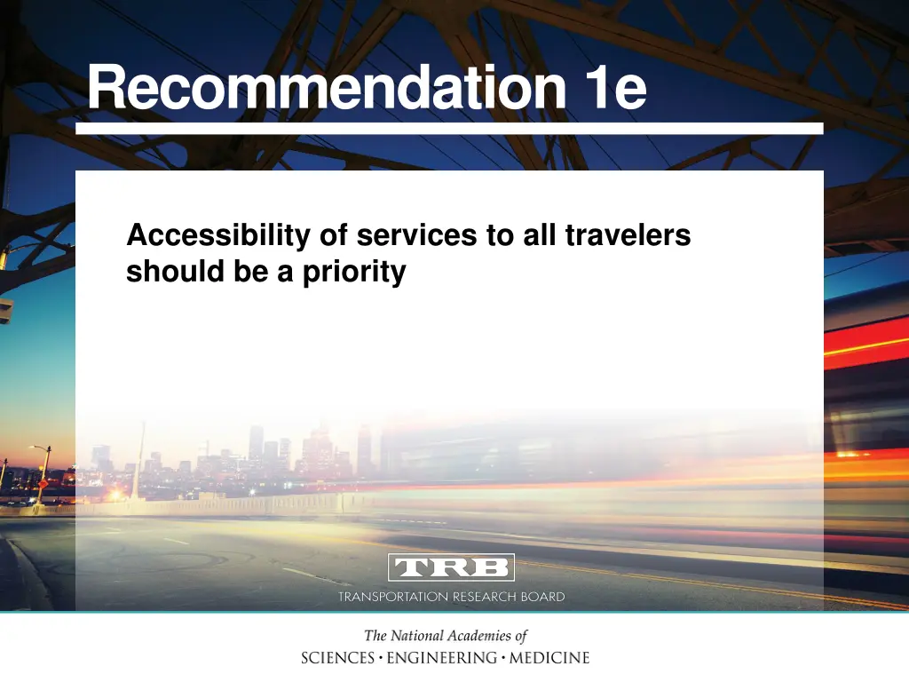recommendation 1e