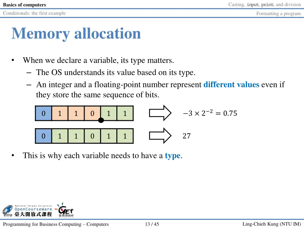 casting input print and division 12