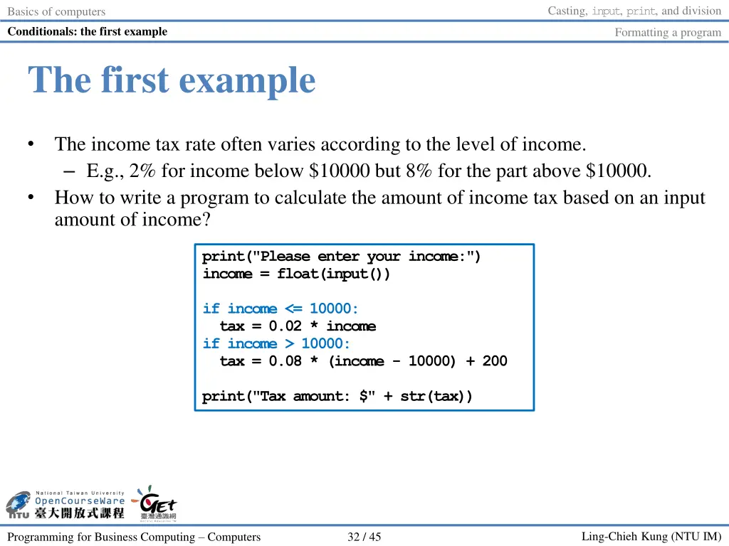 casting input print and division 31