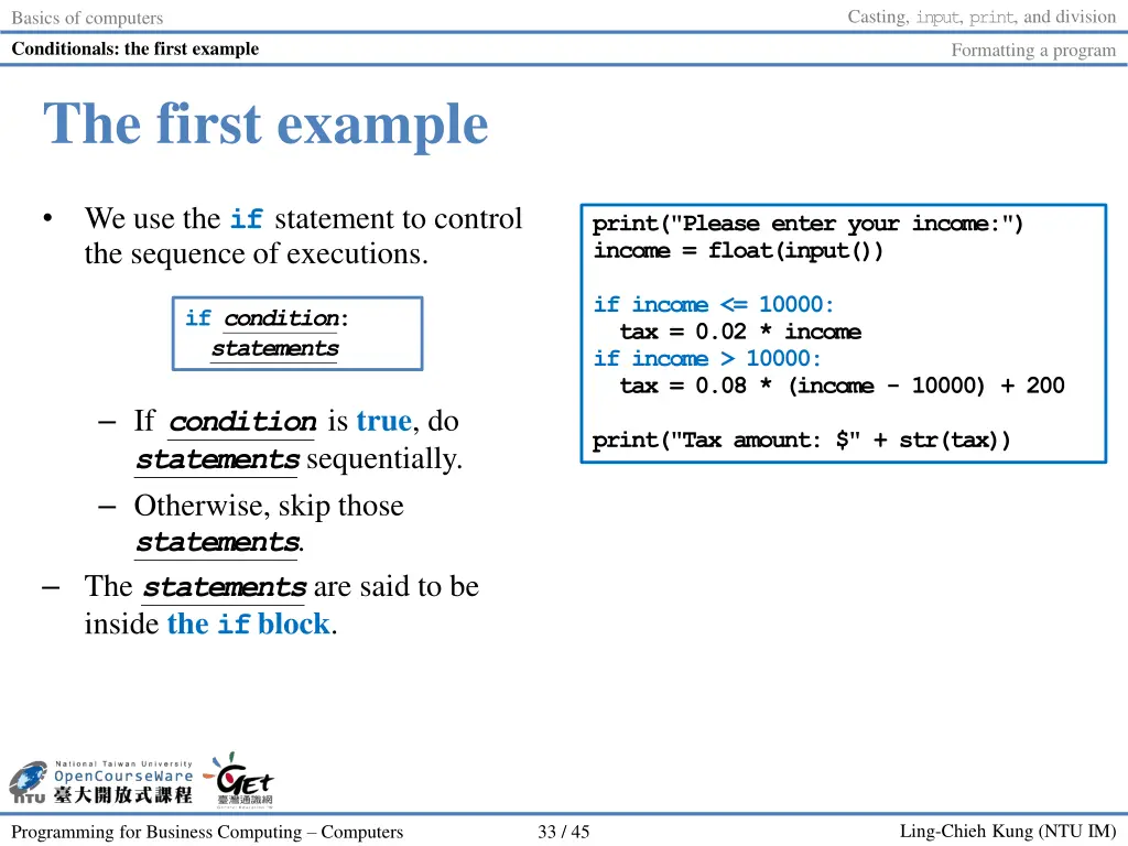 casting input print and division 32