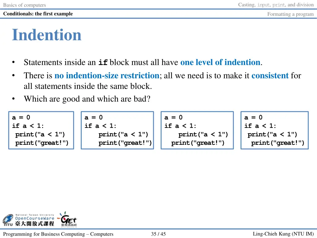 casting input print and division 34