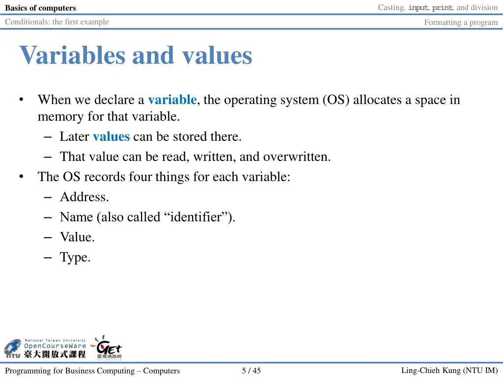 casting input print and division 4