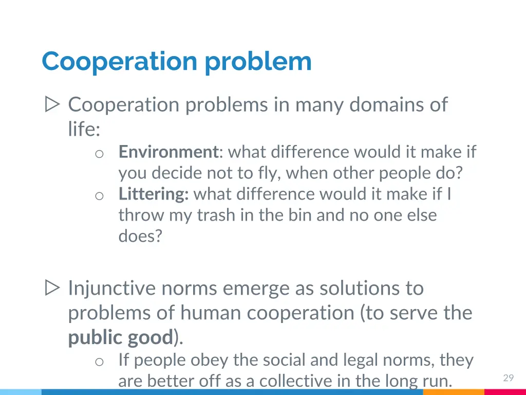 cooperation problem 1