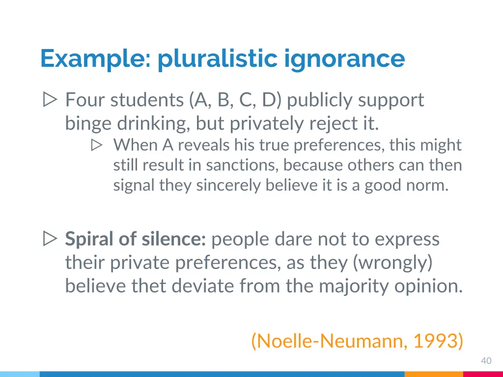 example pluralistic ignorance