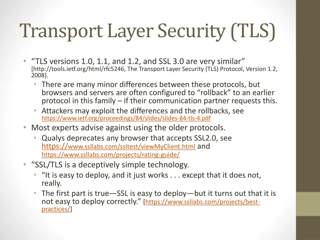 transport layer security tls