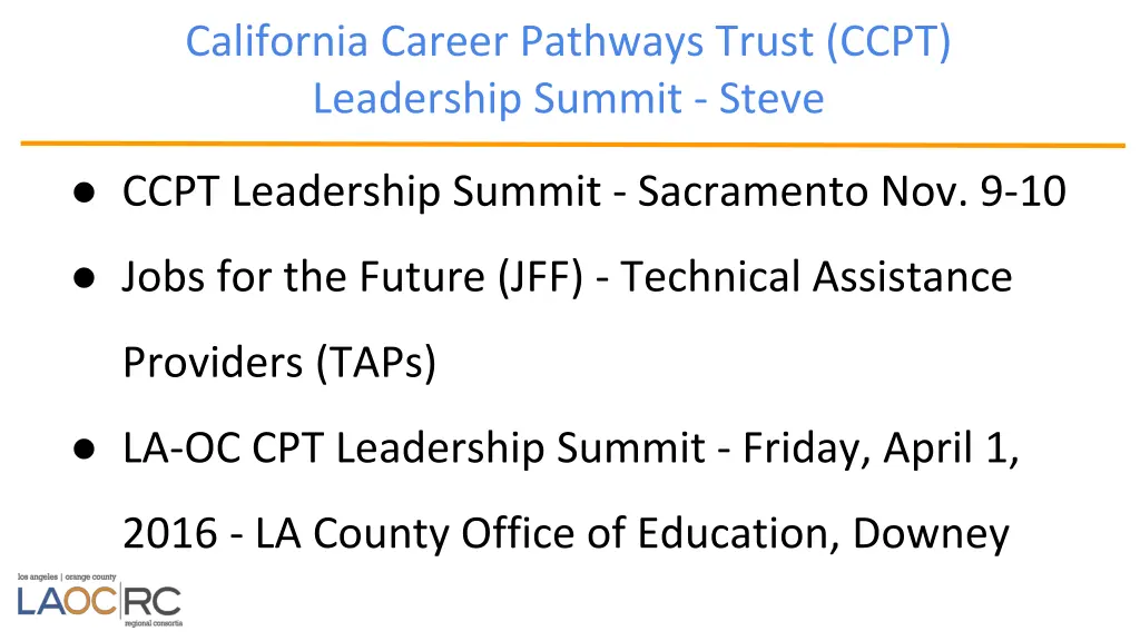 california career pathways trust ccpt leadership