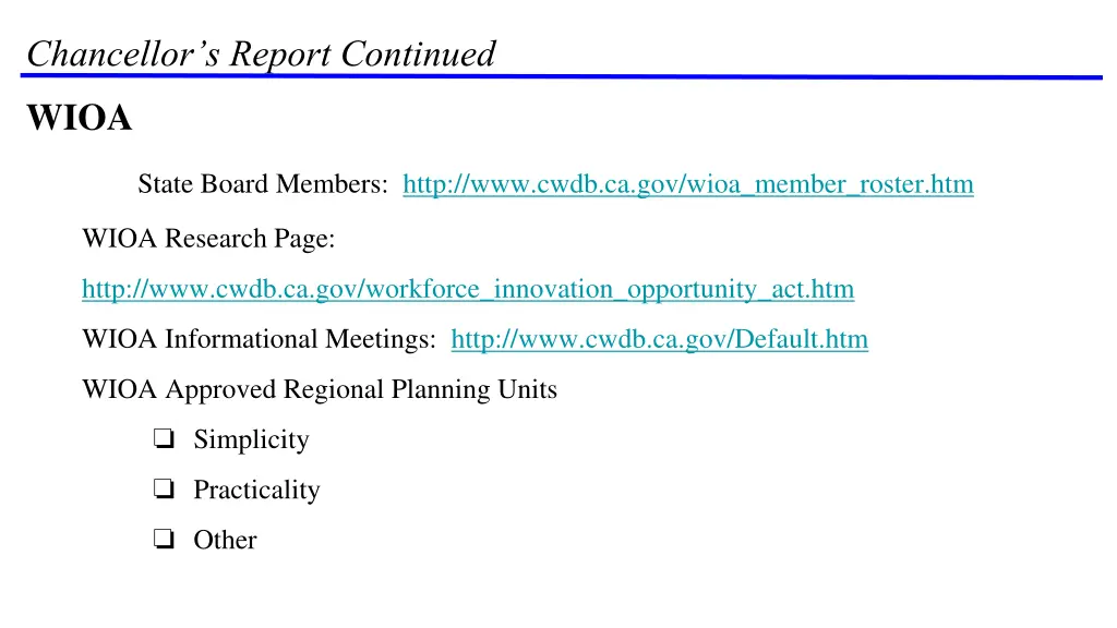 chancellor s report continued 1