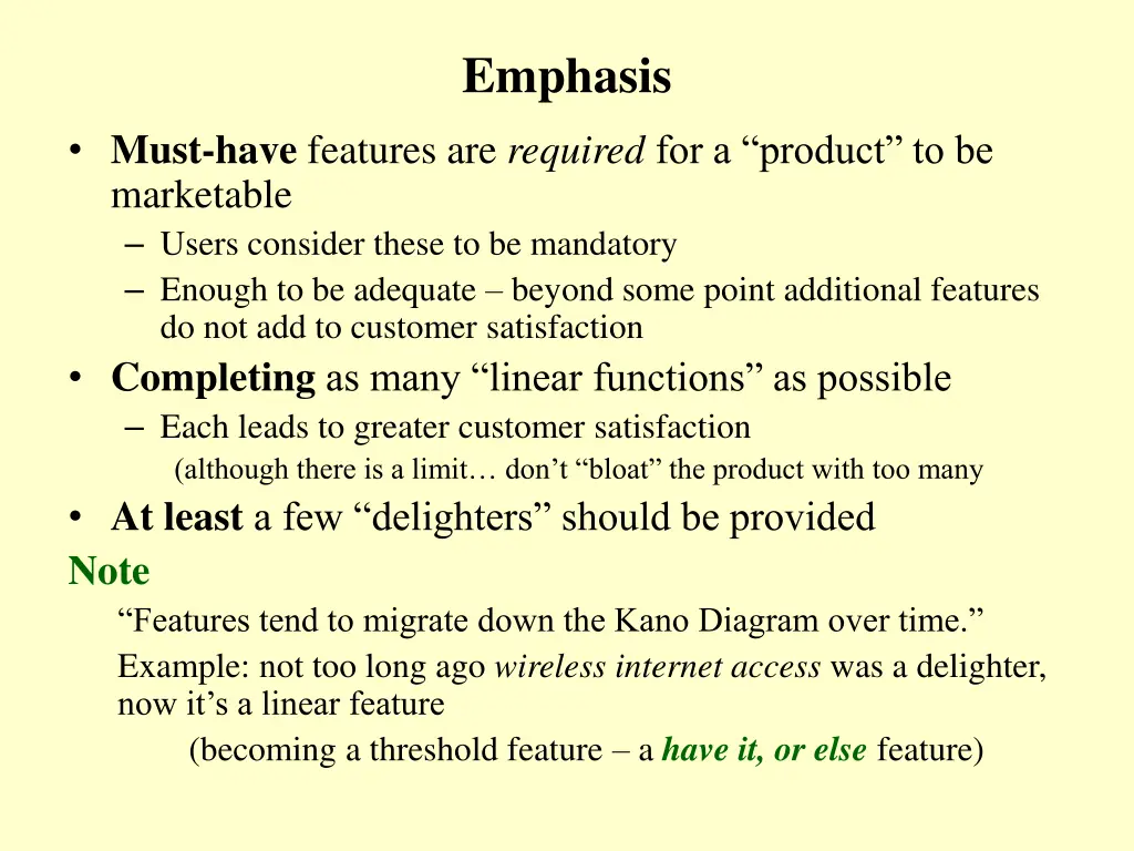 emphasis