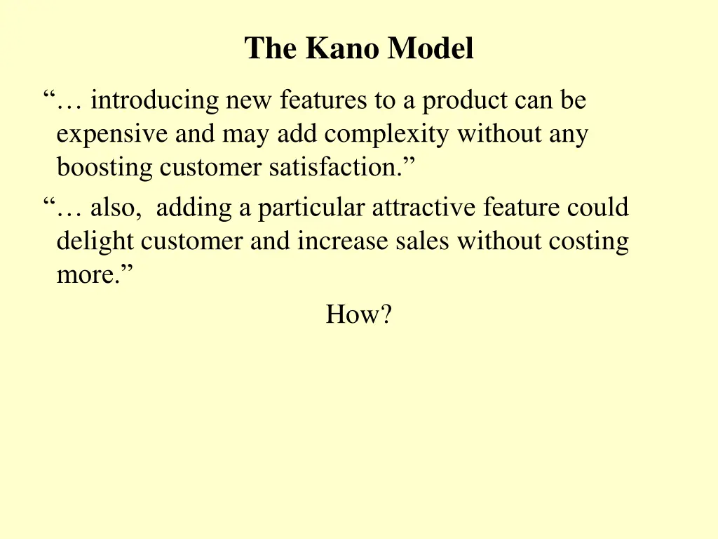 the kano model 1