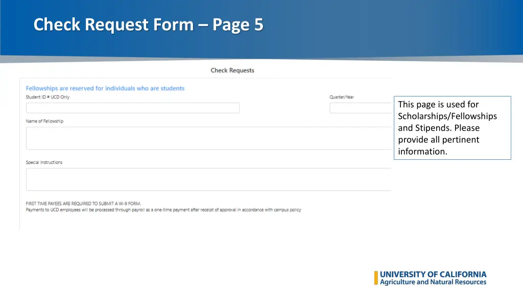 check request form page 5