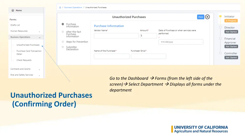 go to the dashboard forms from the left side 1