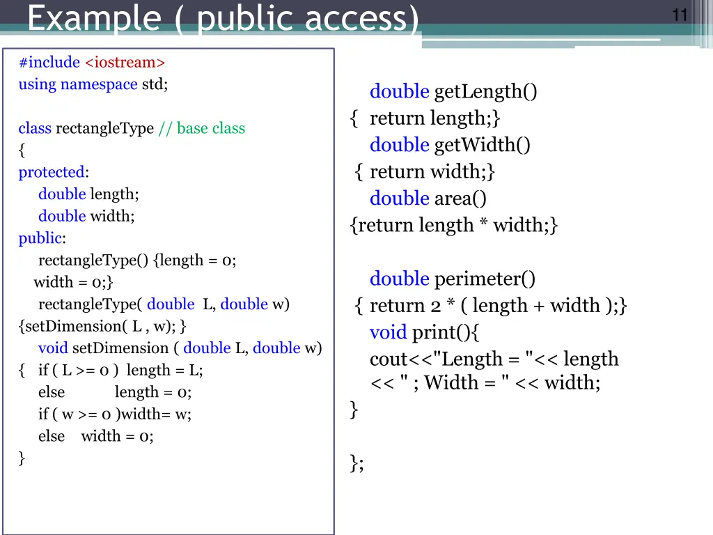 example public access